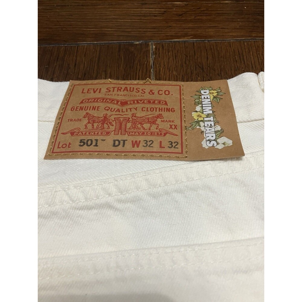 Denim Tears x Levi 501 Jeans White | 32W x 32L | Rare | MSRP $290 | NWOT - Picture 3 of 7